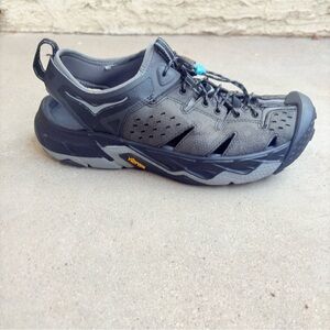 Hoka Tor Trafa Men Size 8 Hiking Sandals Shoes Gray Black Trail Water Outdoor